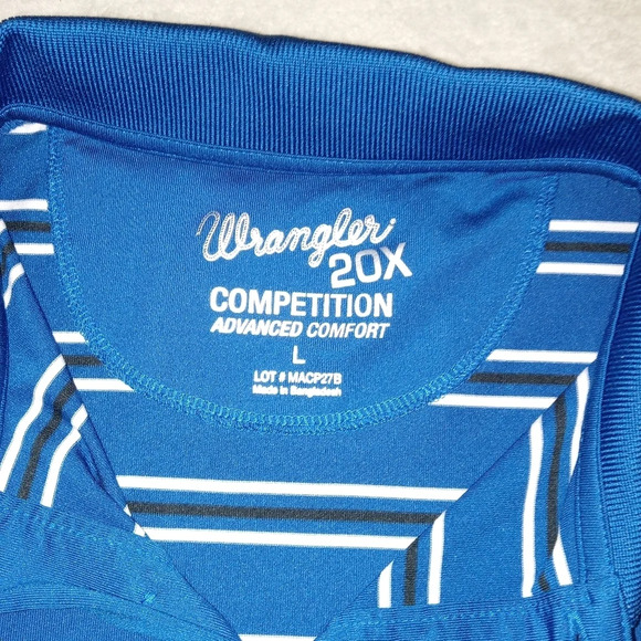 Wrangler 20X Competition Advanced Comfort Shortsleeve Polo size L - Picture 7 of 9